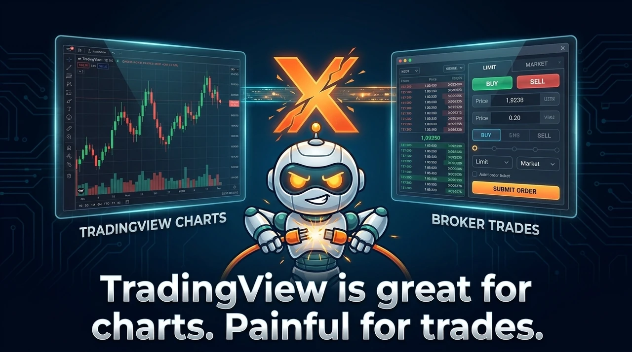 TradingView is great for charts. Painful for trades.
